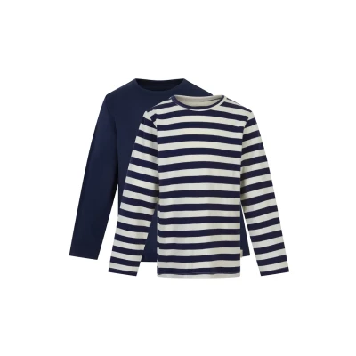 Afbeelding van Minymo 2 PACK Longsleeve voor kinderen, Maat: 104, Marshmallow