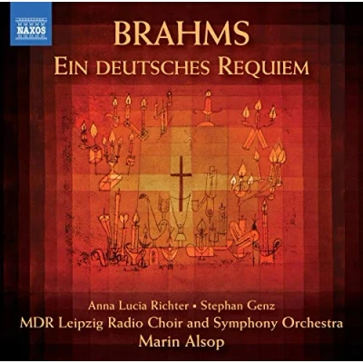 Afbeelding van Anna Lucia Richter, Stephan Genz, MDR Leipzig Radio Symphony Orchestra, Marin Alsop Brahms: Ein Deutsches Requeim (CD)
