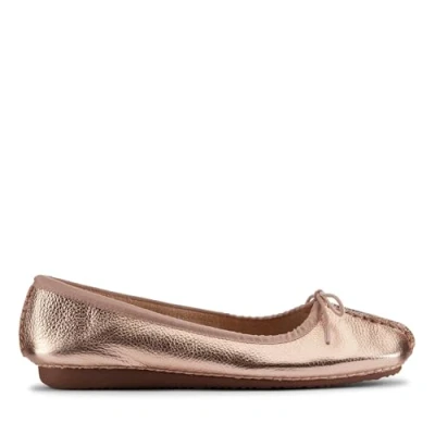 Afbeelding van Clarks Freckle Ice Ballerina&#039;s voor dames, Koper Metallic, 36 EU