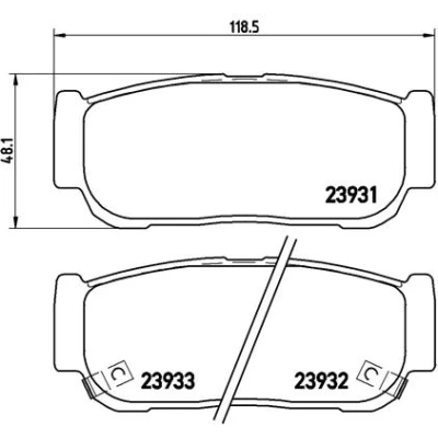 Afbeelding van Brembo Remblokset P 30 057