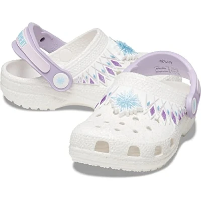 Afbeelding van Crocs Classic FL I Am Frozen II Clog T voor kinderen, uniseks, Wit, 22/23 EU
