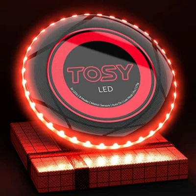 Afbeelding van TOSY Flying Disc 16 miljoen kleuren RGB of 36 LED&#039;s, extreem helder, slimme modi, automatisch oplichten, oplaadbaar, verjaardag, camping, voor mannen/jongens/tieners/kinderen, 175 g frisbee