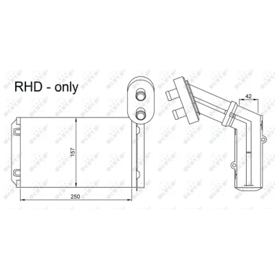 Afbeelding van NRF Kachelradiateur 54253