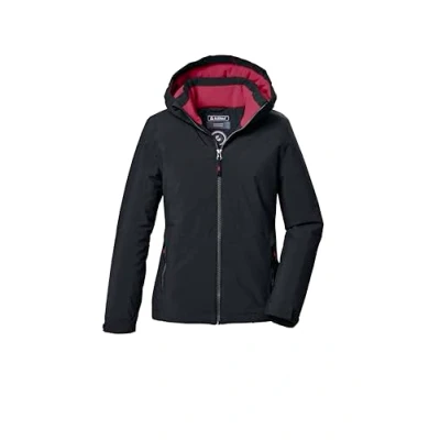 Afbeelding van killtec meisjes Functionele jas/buitenjas met capuchon KOW 352 GRLS JCKT, schwarz, 140, 42145 000