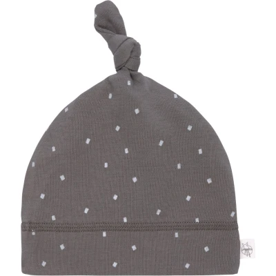 Afbeelding van Lassig GOTS Interlock Spots Anthracite Maat 62/68 Mutsje 1531016260 68