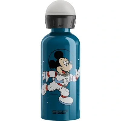 Afbeelding van SIGG Aluminium drinkfles voor kinderen, KBT astronaut, lekvrij, vederlicht, BPA vrij, klimaatneutraal gecertificeerd, blauw, 0,4 l