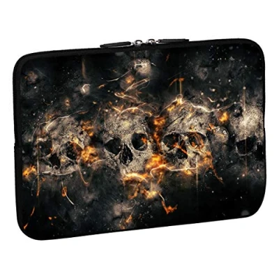 Afbeelding van PEDEA Design beschermhoes notebook tas 10,1 inch / 13,3 15,6 17,3 Skulls