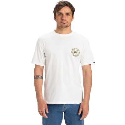 Afbeelding van Quiksilver Evo Roads End Heren T shirt Eqyzt08036 wbk0 Kleur Wit Maat L