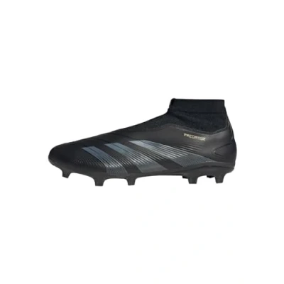 Afbeelding van adidas Performance Predator League Laceless FG Voetbalschoenen met kunststof noppen, Heren, Maat: 44, Core black/carbon/gold metallic