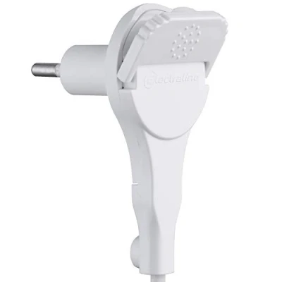 Afbeelding van Electraline 520200 stekker, 2P, 6 A, extra plat, wit, wit