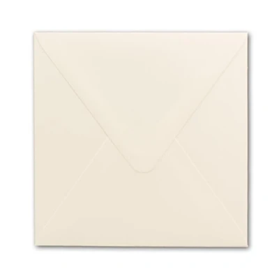 Afbeelding van Enveloppen vierkant 15 x cm crème wit 150 stuks Voor zeer speciale gelegenheden 120 g / m² nat lijmen