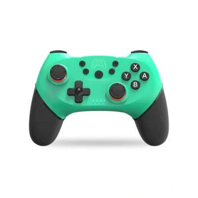 Afbeelding van NK Draadloze switch/Switch Lite/OLED schakelaar met wake functie, bluetooth, 6 assen, turbo dual shock, dubbele vibratie, led indicatoren, blauw