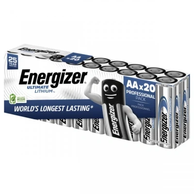 Afbeelding van Energizer Ultimate Lithium Wegwerpbatterij AA Mignon 20 stuks