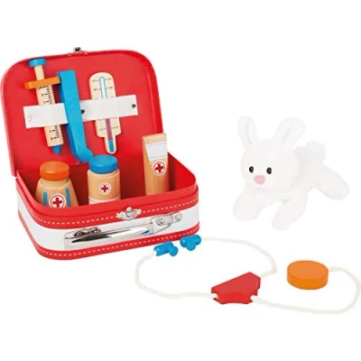 Afbeelding van Small Foot Houten Dierenarts Set in Koffer, 9dlg.