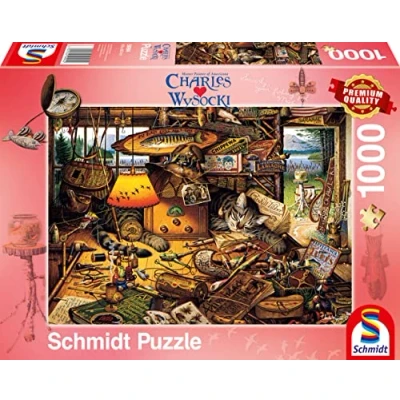 Afbeelding van Schmidt Spiele 59994 Charles Wysocki, Max in het Adirondacks gebergte, puzzel van 1000 stukjes