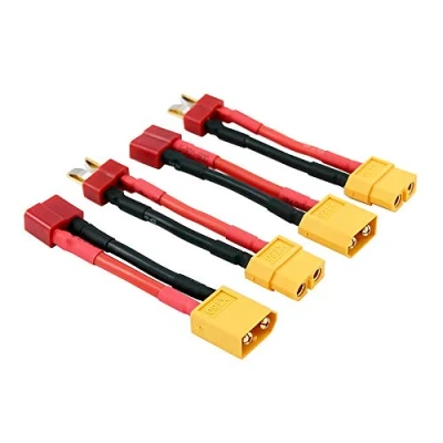 Afbeelding van OliRC 4pcs XT60 XT 60 to T Plug Deans Style Male Female Connector Adapter with 14awg 5cm Wire(C18 4)