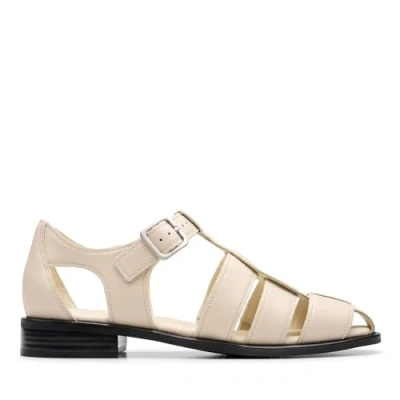 Afbeelding van Clarks HANA SUN Sandalen, Dames, Maat: 37, Off white Leer