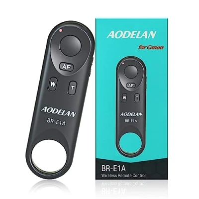 Afbeelding van AODELAN Draadloze afstandsbediening BR E1A ontspanknop voor Canon R3 M50 EOS R RP R5 R5C R6 M6 Mark II 6D 800D Rebel SL2 T7i PowerShot G5X G7X III SX70 HS; vervangt E1