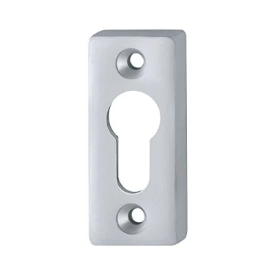 Afbeelding van HOPPE 512706 vierkante rozet 29 x 68 mm aluminium zilver geanodiseerd smalle profielcilinder 1 stuk
