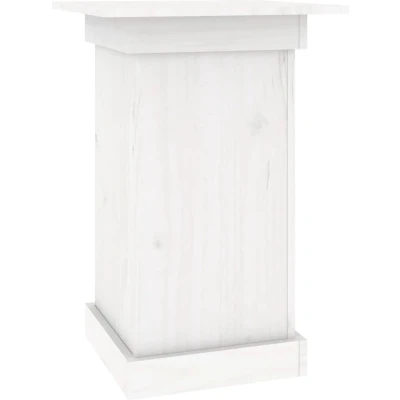Afbeelding van Bloemenstandaard 40x40x60 cm massief grenenhout wit