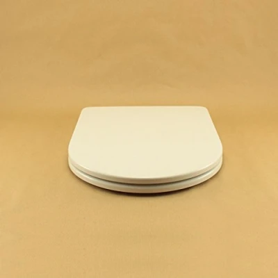 Afbeelding van Wc bril voor HATRIA Fusion Thermoinhard wit ritssluiting roestvrij staal normaal of vertraagd softclose