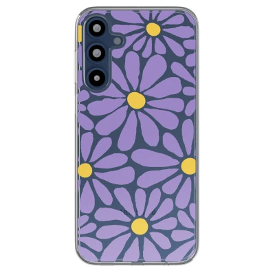 Afbeelding van imoshion hoesje Geschikt voor Samsung Galaxy A16 (5G) Design Tropical Violet Flowers Connect
