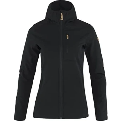 Afbeelding van FJALLRAVEN Keb Fleece Hoody Dames Zwart Maat S