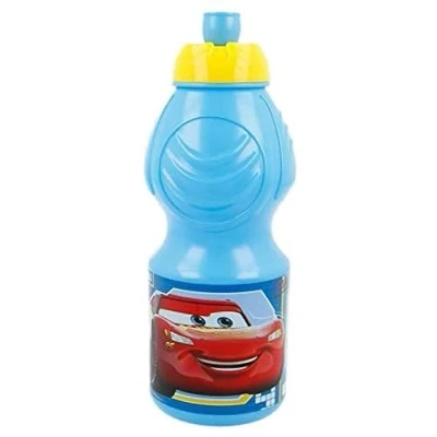 Afbeelding van ALMACENESADAN, 4940 eerste schoolset, kerstcadeau, bestaande uit sportfles, 400 ml, meerkleurig, herbruikbaar, BPA vrij, gelicentieerd product (Cars blauw)