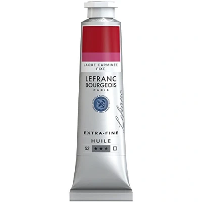 Afbeelding van Lefranc Bourgeois 405067 Extra fijne olieverf met hoogwaardige kunstenaarspigmenten, lichtecht, verouderingsbestendig 40ml Tube, Carmine Lake Hue