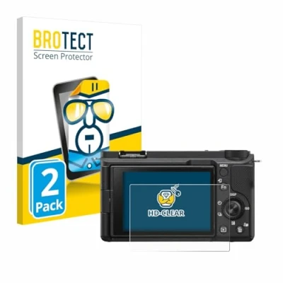 Afbeelding van BROTECT (2 Stuks) Schermbeschermer voor Sony Alpha ZV E10 II Screen Protector Transparant