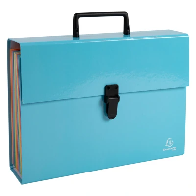 Afbeelding van Sorteermap 18 ind. A quarel blauw pastel per 4