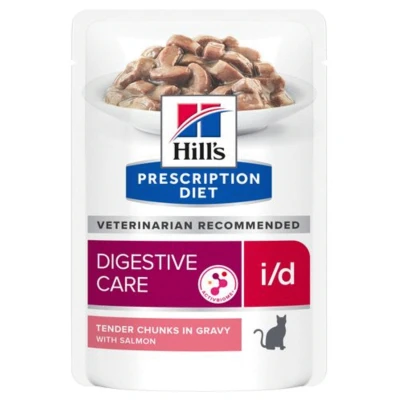 Afbeelding van Hill&#039;s Prescription Diet i/d Digestive Care Kattenvoer met Zalm 12 x 85g