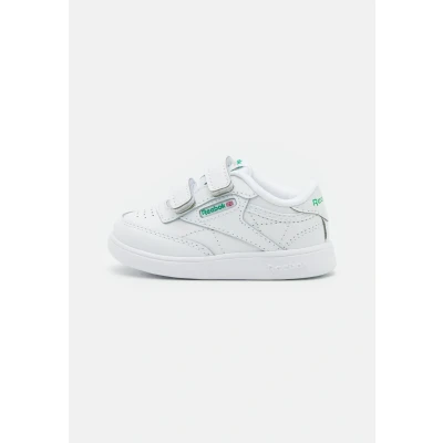 Afbeelding van Reebok Classic CLUB Unisex Sneakers laag voor kinderen, Maat: 19.5, White/glen green/vector blue Leer en imitatieleer