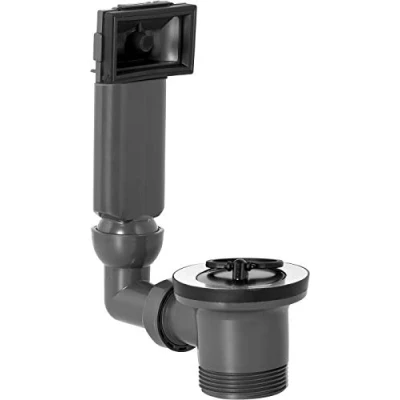 Afbeelding van Cornat Recyclaat af en overloopgarnituur voor standaard inbouwspoelbakken 1 1/2 inch AG gemaakt van gerecyclede kunststoffen Made in Germany kwaliteit/spoelafvoer / T353404R