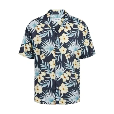 Afbeelding van JACK&amp;JONES JJJEFF FLORAL AOP RESORT SHIRT SS Heren Overhemd Maat L