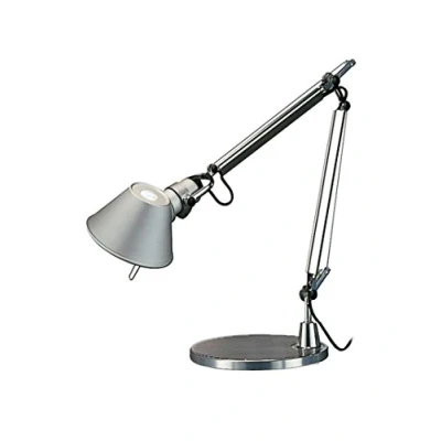 Afbeelding van Artemide Tolomeo Micro tafellamp met voet, lengte 45 hoogte 37 max 73 cm, aluminium