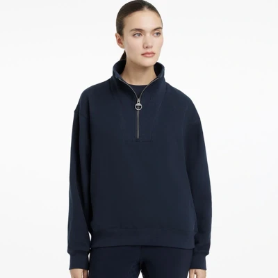 Afbeelding van Lemieux Trui Keira Quarter Neck Navyverkocht door Agradi