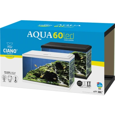 Afbeelding van Ciano Aquarium 60 LED BIO 60x30x41 cm Zwart