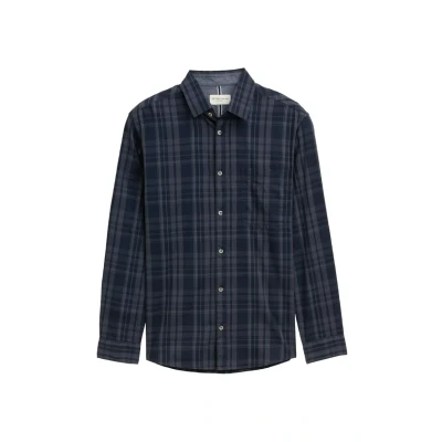 Afbeelding van TOM Tailor Regular FIT MIT Karomuster Overhemd, Heren, Maat: XXL, Navy tonal check