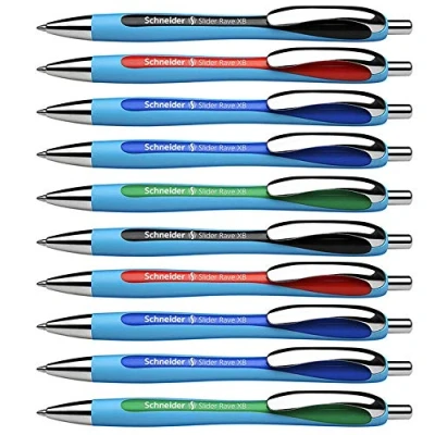 Afbeelding van Schneider Slider Rave XB balpen, permanente inkt, 5 stuks, 10 verpakking van stuks