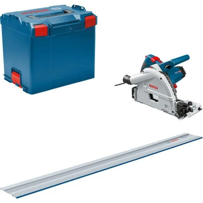 Afbeelding van Bosch GKT 55 GCE Invalcirkelzaagmachine in L Boxx 1400W met geleiderail 1.4m