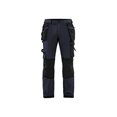 Afbeelding van Blaklader Werkbroek met 4 weg stretch 1522 1645 Donker marineblauw/Zwart C154
