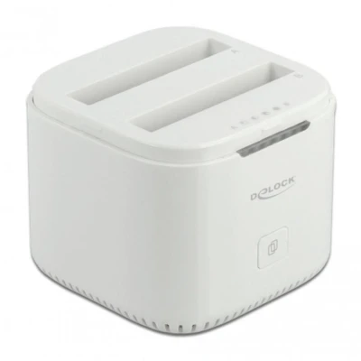 Afbeelding van Delock USB Type C™ 3.2 Dockingstation voor 2 x 2,5″ SATA HDD / SSD