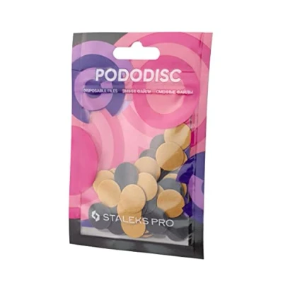 Afbeelding van STALEKS PRO Pododisc wegwerp kleefpads voor pedicure (robuustheid 180) PDF 15 180