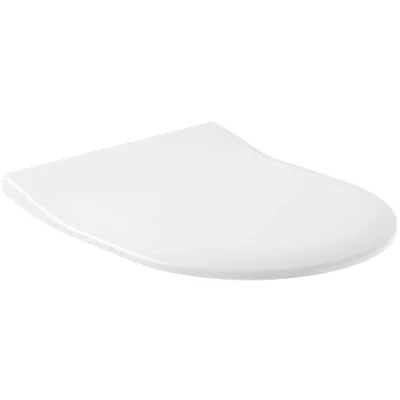 Afbeelding van villeroy en boch omnia architectura slimseat met rvs soft close scharnier quick release kleur wit 9m70s101