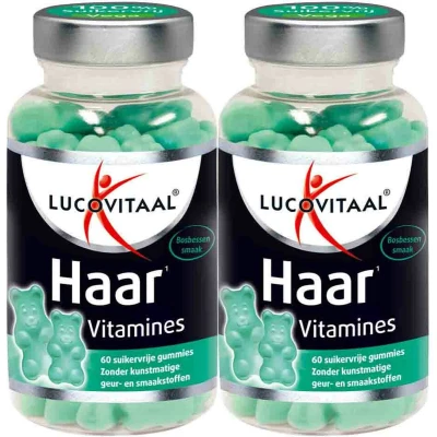 Afbeelding van 2+2 gratis: 2x Lucovitaal Gummies Vitamine Haar 60
