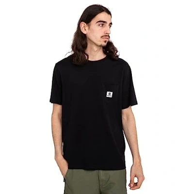 Afbeelding van Element Basic Pocket Tshirt basic, Heren, Maat: XS, Flint black