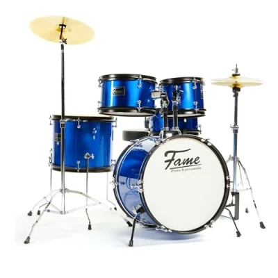 Afbeelding van Fame JBJ1049A B &quot;Elias&quot; Junior 5 Piece Drum Kit (Blue) set