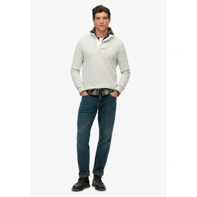 Afbeelding van Superdry Vintage Athletic Rugby Poloshirt, Heren, Maat: XXL, Cadet grey marl