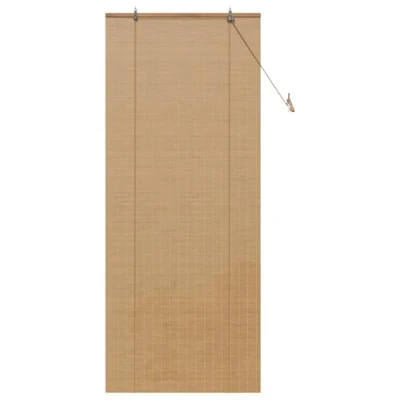 Afbeelding van vidaXL met gordijnen Lichtbruin 90 x 220 cm Bamboe